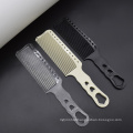 Custom Logo High Quality Hair Combs PRO Salon Hairdressing Antistatic Carbon Fiber Comb for Barber Hair Cutting